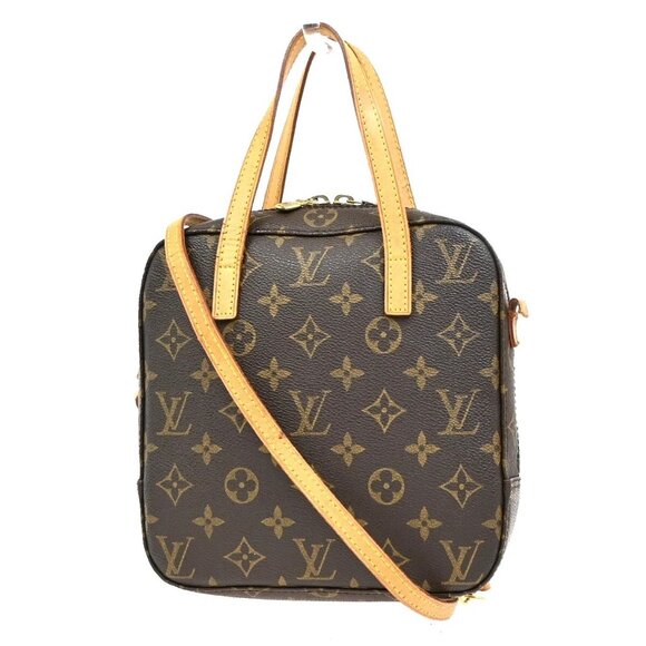 LOUIS VUITTON Spontini 2Way Shoulder Hand Bag Monogram Leather M47500 80EE808 - Picture 1 of 15